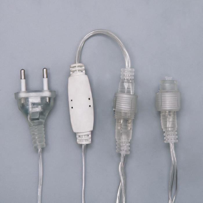 Гирлянда «Бахрома» 3 × 0.6 м, IP44, УМС, прозрачная нить, 160 LED, свечение тёплое белое, 220 В Гирлянда «Бахрома» 3 × 0.6 м, IP44, УМС, прозрачная нить, 160 LED, свечение тёплое белое, 220 В