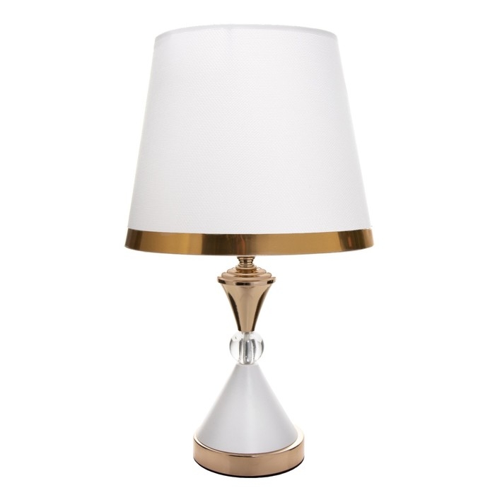 Настольная лампа Селеста E27 40Вт бело-золотой 25х25х42,5 см