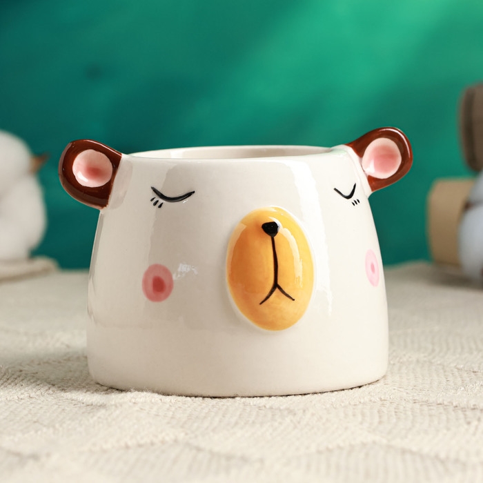 Кашпо  Кашпо "Милый мишка" 9х9х6см