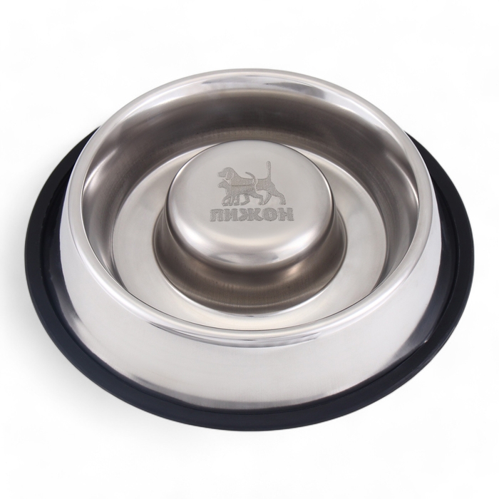 Миска  Миска "Медленное кормление" на нескользящей основе, 950 мл