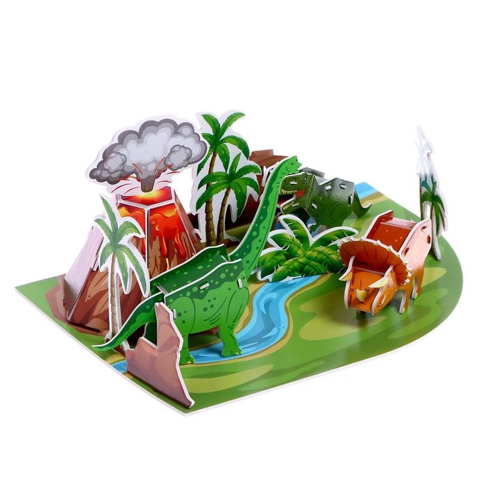 3D конструктор «Мир динозавров», 25 деталей 3D конструктор «Мир динозавров», 25 деталей