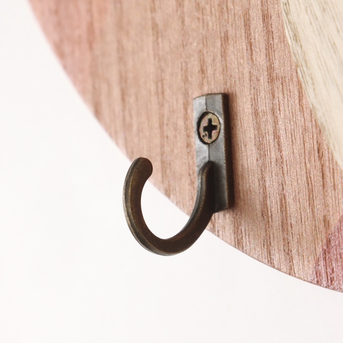 Крючки декоративные дерево Крючки декоративные дерево "Абстракция. Горы. Цветок" 1,5х23,4х22,5 см