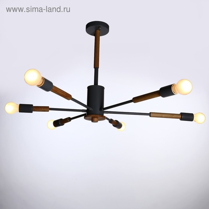 Люстра "Этингер" 6х40Вт E27 серый 94х94х50 см BayerLux