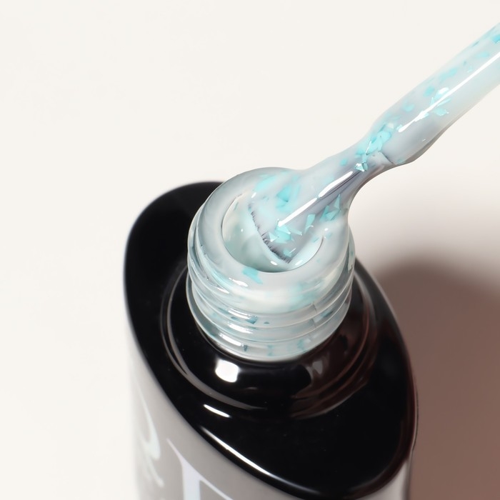 Гель лак для ногтей, «MILK POTAL», 3-х фазный, 8мл, LED/UV, цвет белый/голубой (07)