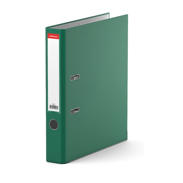 Папка-регистратор А4, 50мм Папка-регистратор А4, 50мм "Бизнес", собранная, зелёная, картон 2мм, вместимость 350 листов