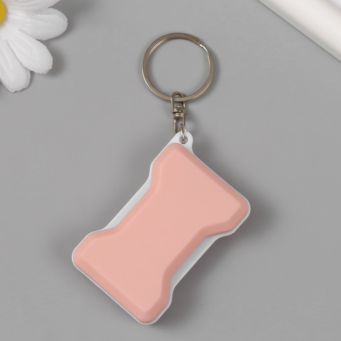 Фонарик свет на кольце Фонарик свет на кольце "Нежно-розовый" светит, мигает, АААх2 шт 3,7х5,2х1,5 см