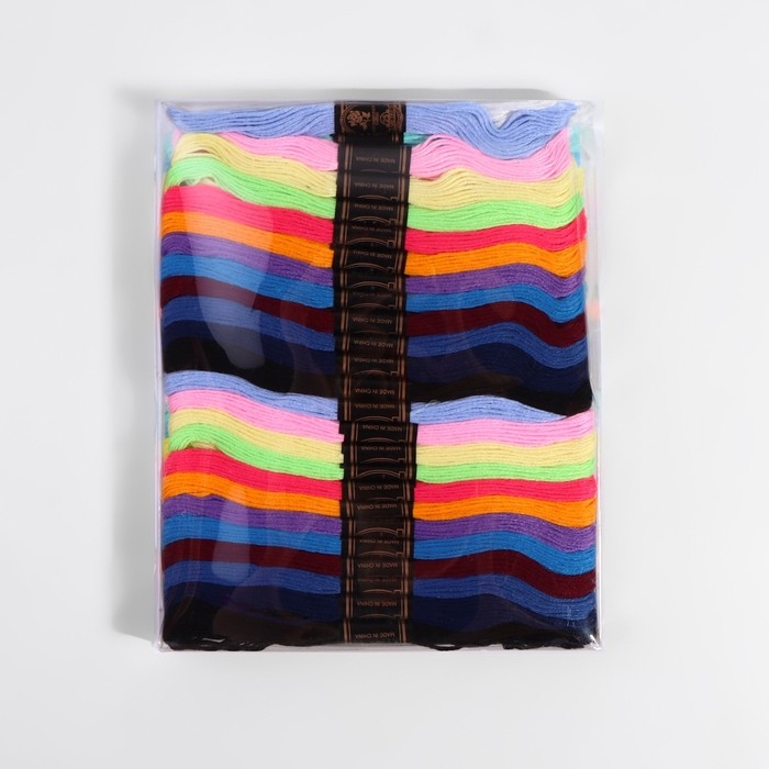 Набор ниток мулине, 8 ± 1 м, 50 шт, цвет МИКС Набор ниток мулине, 8 ± 1 м, 50 шт, цвет МИКС