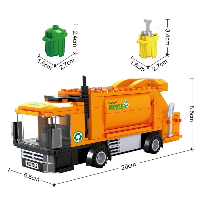 Конструктор &laquo;Город. Переработка отходов&raquo;, 233 детали