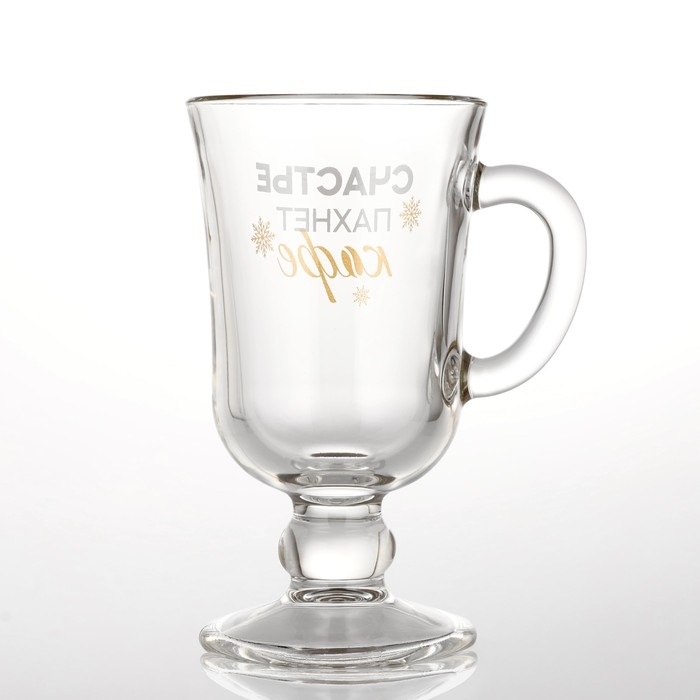 Бокал айриш новогодний «Счастье пахнет кофе», на Новый год, 250 мл Бокал айриш новогодний «Счастье пахнет кофе», на Новый год, 250 мл