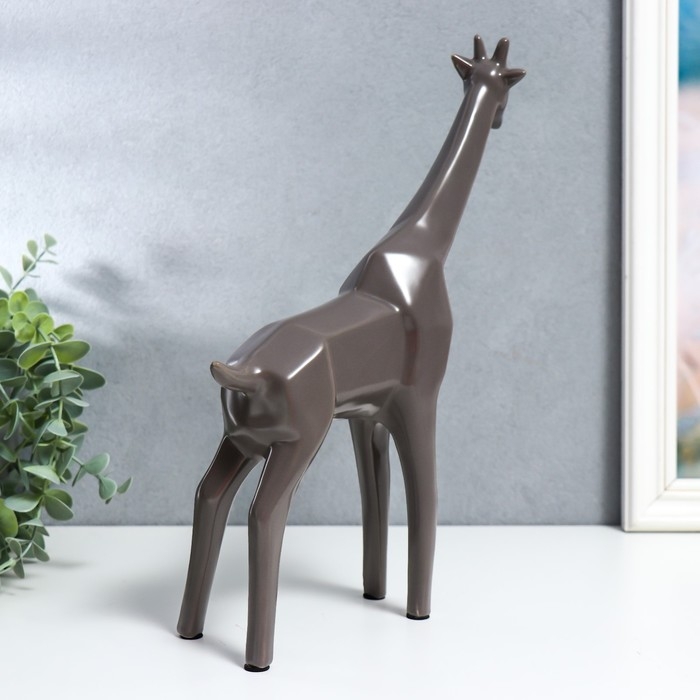 Сувенир керамика Сувенир керамика "Жираф" матовый шоколад 30х7,5х24 см