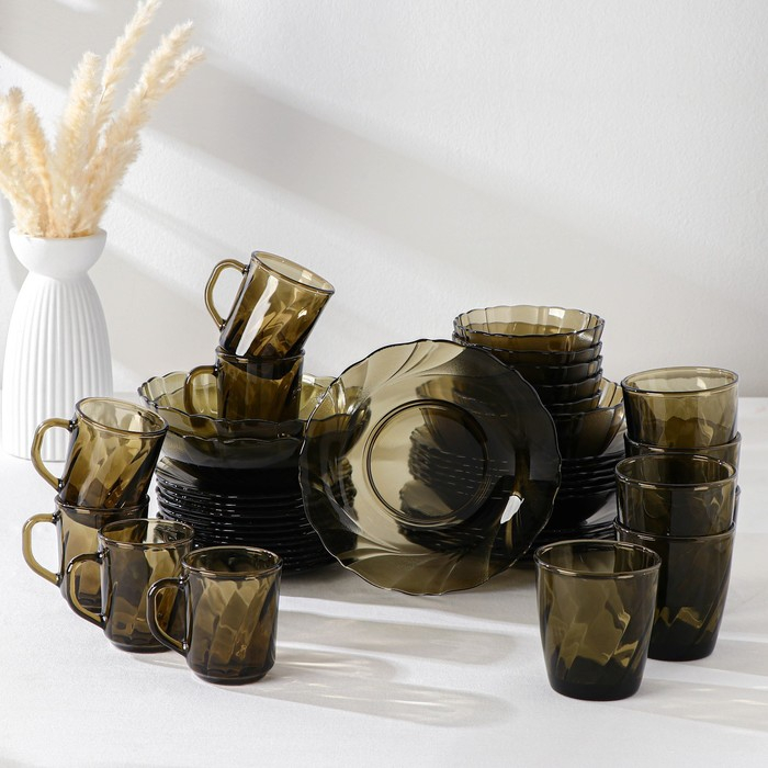 Набор столовый Alta Marеa, 45 предметов, цвет коричневый Набор столовый Alta Marеa, 45 предметов, цвет коричневый