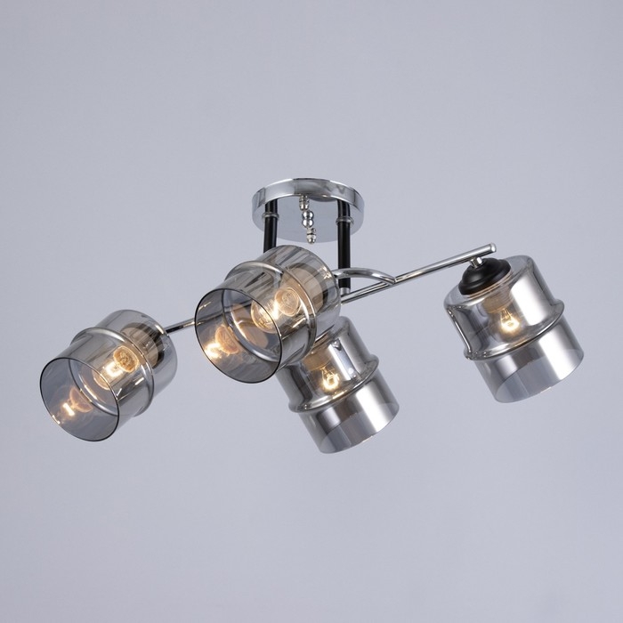 Люстра Люстра "Эрион" 4хЕ27 40Вт хром 60х26 см