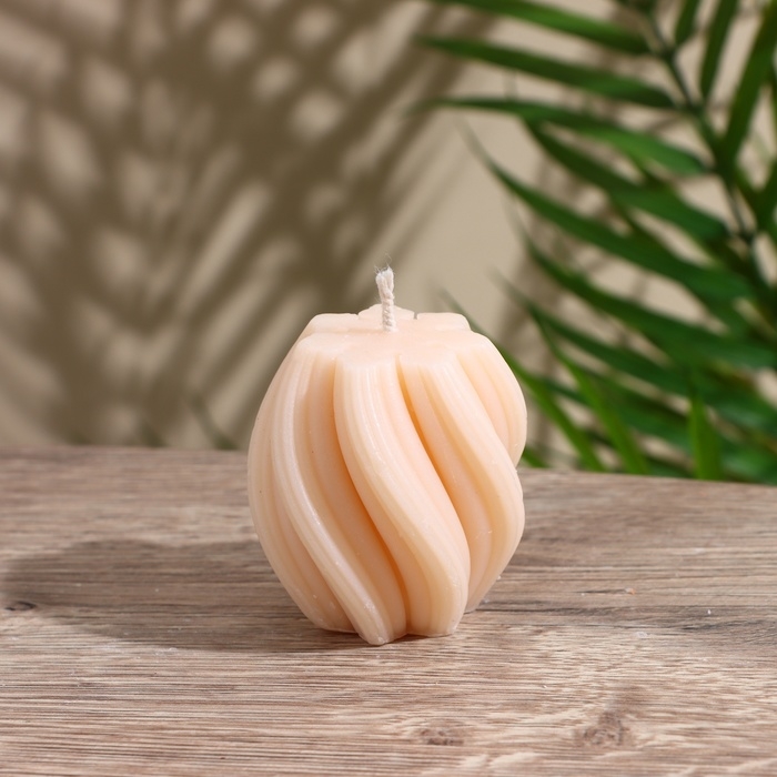 Свеча  Свеча "Волнистые линии" 5х5х6 см, соевый воск МИКС