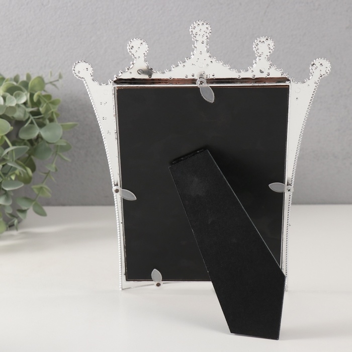 Фоторамка пластик под металл 13х18 см Фоторамка пластик под металл 13х18 см "Корона с жемчужинами" 1х19х24,3 см