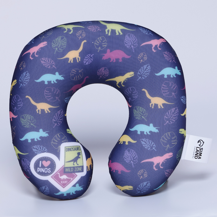Подушка детская для путешествий антистресс «Динозаврики» Подушка детская для путешествий антистресс «Динозаврики»