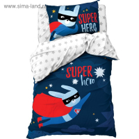 Постельное бельё «Этель» 1.5 сп Super hero 143*215 см, 150*214 см, 50*70 см -1 шт,100% хл, бязь