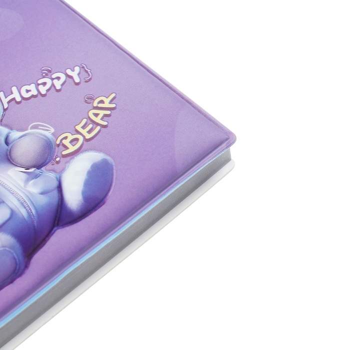 Записная книжка подарочная на гребне 80л,линия, цветной блок,обложка ПВХ 3D Мишка(10х10,5см)   10539 Записная книжка подарочная на гребне 80л,линия, цветной блок,обложка ПВХ 3D Мишка(10х10,5см)   10539