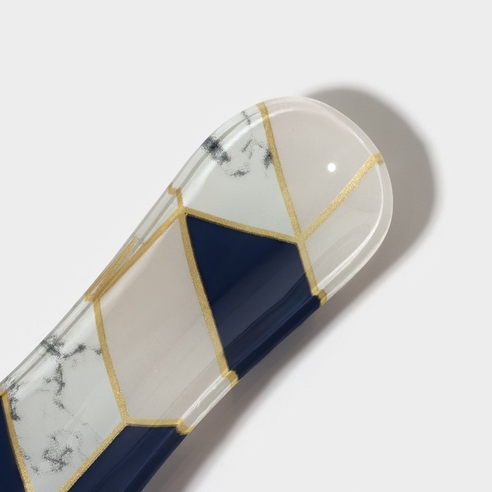 Подставка стеклянная под ложку Доляна «Розовый мрамор», 23,5×8,3×1,5 см Подставка стеклянная под ложку Доляна «Розовый мрамор», 23,5×8,3×1,5 см