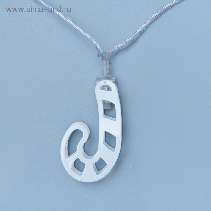 Гирлянда &laquo;Нить&raquo; 4 м с насадками &laquo;Новогодняя сказка&raquo;, IP20, прозрачная нить, 20 LED, свечение мульти, 8 режимов, 220 В