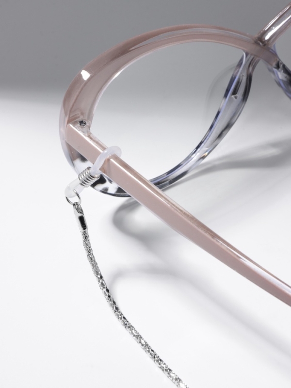 Цепочка для очков  Цепочка для очков "Минимализм", цвет серебро