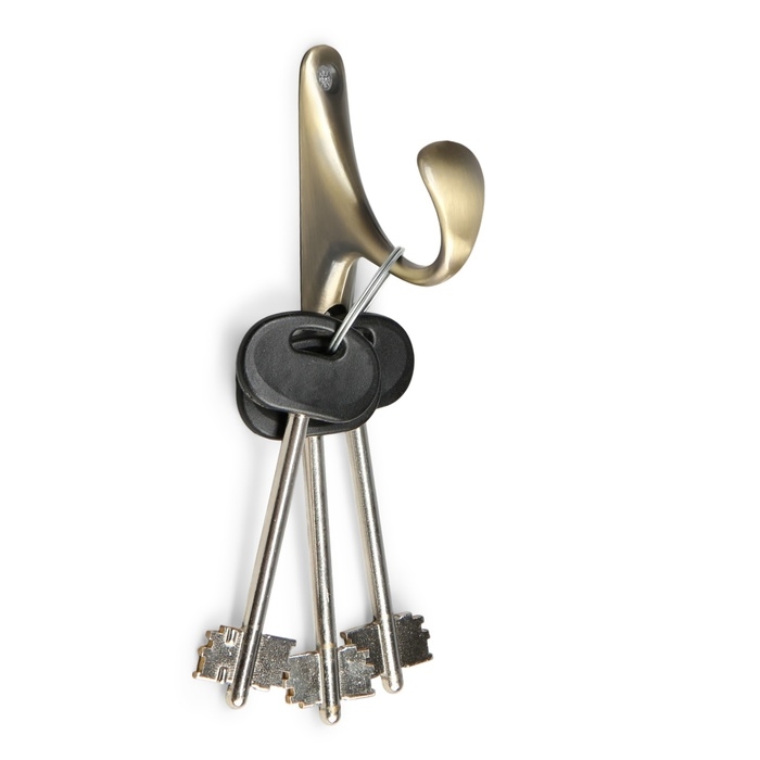 Крючок мебельный ТУНДРА TKO024, однорожковый, бронза, 2 шт Крючок мебельный ТУНДРА TKO024, однорожковый, бронза, 2 шт