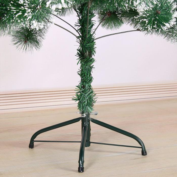 Кедр зеленый снег 150 см, d нижнего яруса 85 см, d иголок 10 см, 152 ветки, металл подставка Кедр зеленый снег 150 см, d нижнего яруса 85 см, d иголок 10 см, 152 ветки, металл подставка