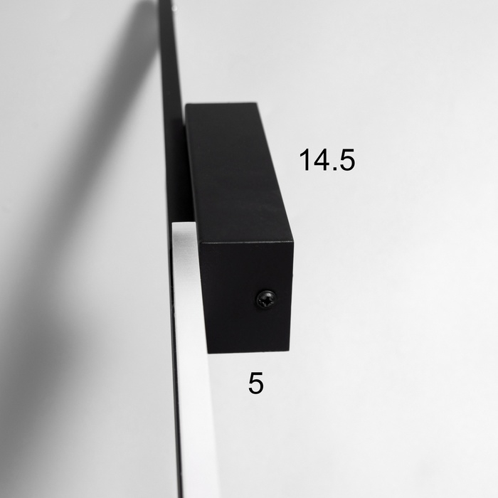 Бра "Штрих" LED 3000К черный 60х5х5см