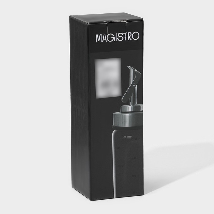 Бутылка стеклянная для соусов и масла с мерной шкалой Magistro &laquo;Мист&raquo;, 200 мл, 5,5&times;17,5 см