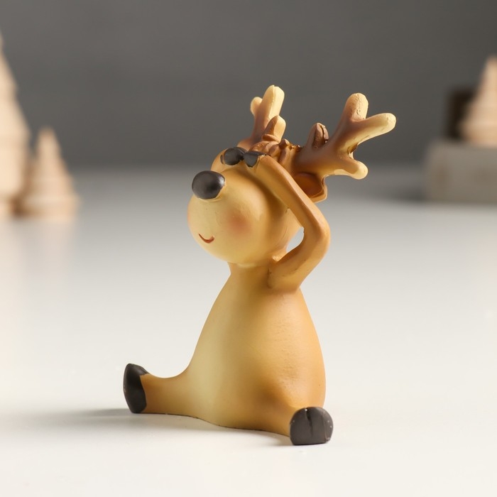 Сувенир полистоун  Сувенир полистоун "Лосик - не вижу, не слышу, не скажу" МИКС 7х3,5х7,5 см