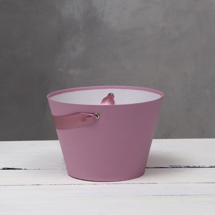 Переноска конус под цветы, пыльная роза 11,5 х 17 х 12 см Переноска конус под цветы, пыльная роза 11,5 х 17 х 12 см