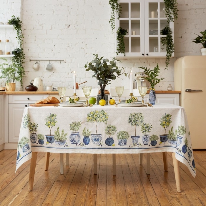 Скатерть "Этель" Olives 149х220см, 100% хл, , репс 210 г/м2