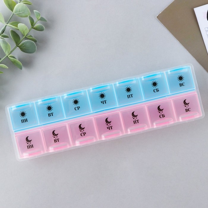 Таблетница органайзер, 14 секций, русские буквы, 21.5 х 2.5 х 6.5 см. Таблетница органайзер, 14 секций, русские буквы, 21.5 х 2.5 х 6.5 см.