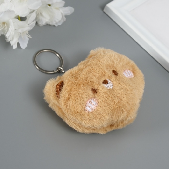 Пушистик на кольце Пушистик на кольце "Мишка" пищалка 7,5х9х2,5 см