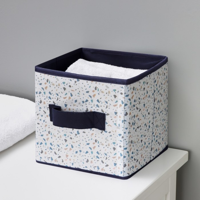 Короб для хранения Доляна «Мармелад», 19×19×19 см, цвет белый Короб для хранения Доляна «Мармелад», 19×19×19 см, цвет белый