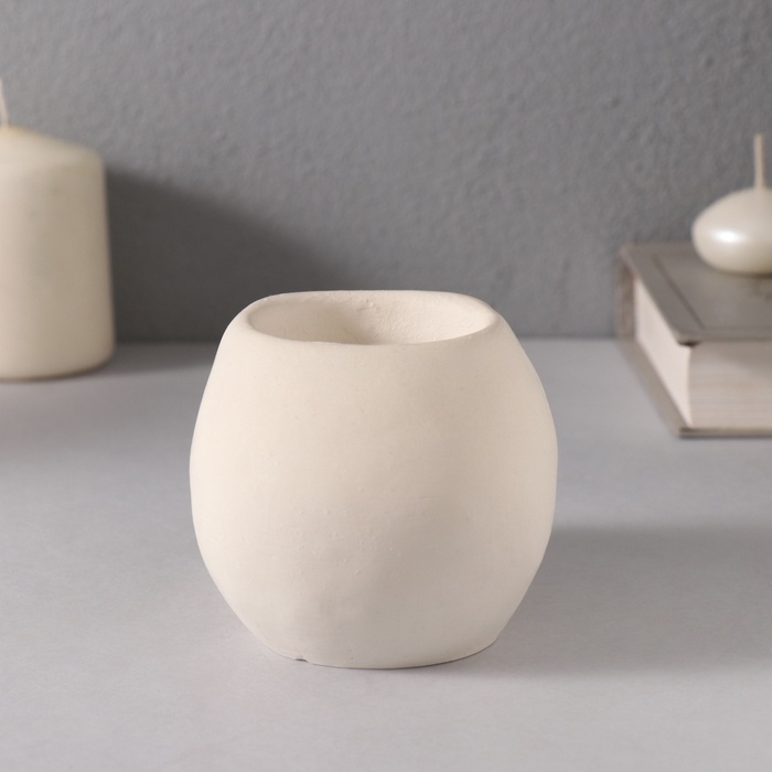 Подсвечник  Подсвечник "Череп " 7*10см белый