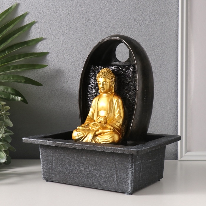 Фонтан настольный от сети "Будда в медитации" 23х17,5х27 см