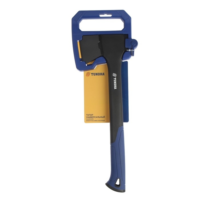 Топор универсальный ТУНДРА, 47-53 HRC, усиленное фиберглассовое топорище 450 мм, 600/840 г Топор универсальный ТУНДРА, 47-53 HRC, усиленное фиберглассовое топорище 450 мм, 600/840 г