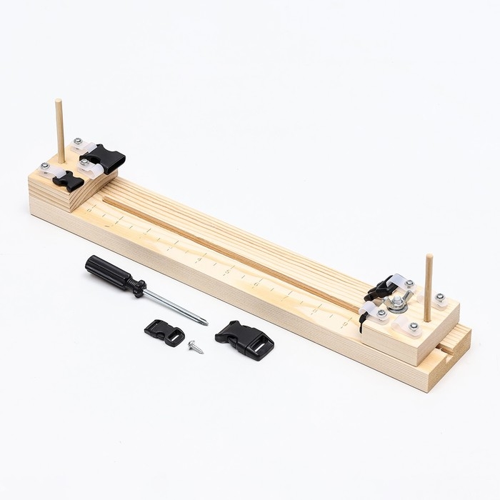 Набор для плетения из паракорда, 6 предметов, с деревянным станком, иглами, фастексами Набор для плетения из паракорда, 6 предметов, с деревянным станком, иглами, фастексами