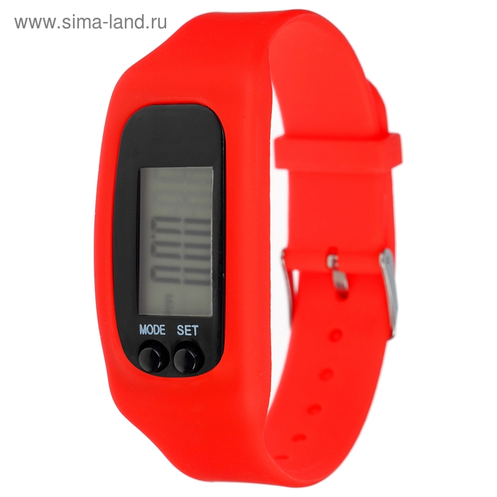 Шагомер-часы, 25 х 1.5 х 4 см, цвета МИКС Шагомер-часы, 25 х 1.5 х 4 см, цвета МИКС