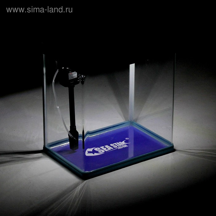 Аквариум SeaStar HX-390F в комплекте: LED-лампа 3х цветная, 7 режимов, фильтр, 30 л, голубой Аквариум SeaStar HX-390F в комплекте: LED-лампа 3х цветная, 7 режимов, фильтр, 30 л, голубой