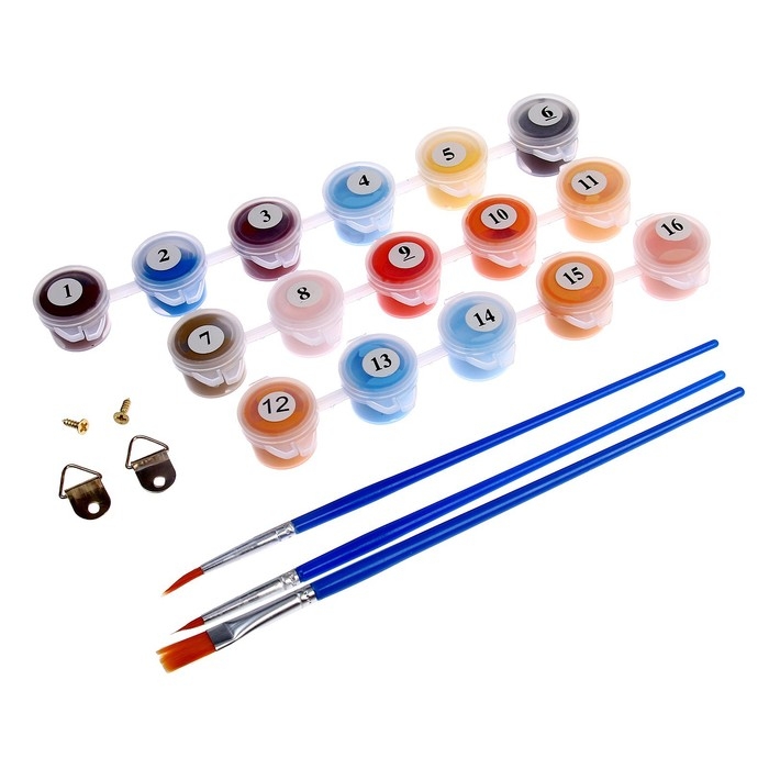 Картина по номерам на холсте с подрамником &laquo;Закат у моря&raquo;, 20х30 см