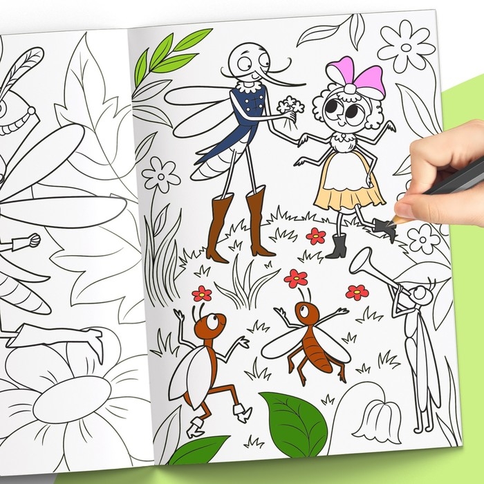 Большая раскраска «Сказки Корнея Чуковского», 68 стр., формат А4 Большая раскраска «Сказки Корнея Чуковского», 68 стр., формат А4