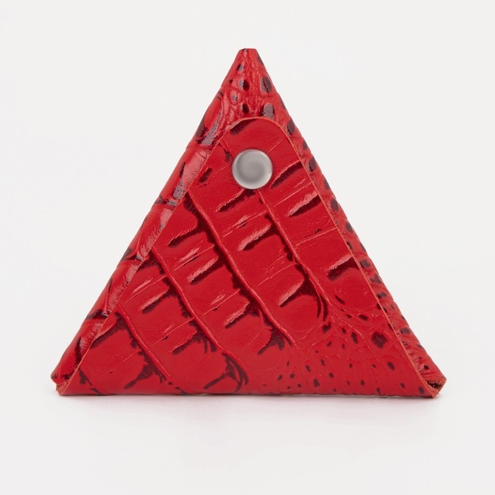 Футляр для монет/наушников на кнопке, цвет красный Футляр для монет/наушников на кнопке, цвет красный