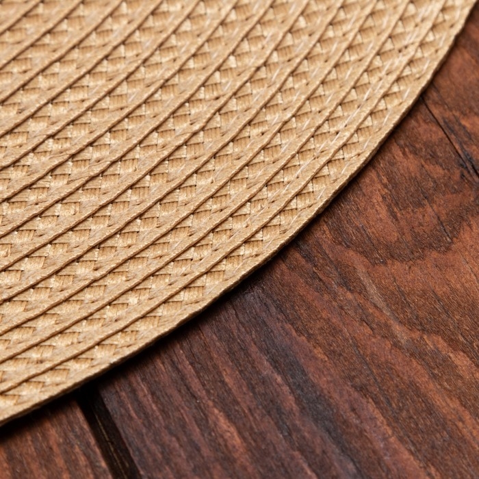 Салфетка сервировочная Доляна  "Классика", цв.золото, d 38 см