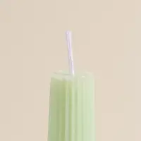 Набор свечей, 3.5х23 см, 2 шт "Башня" светло-зелёный 4х9,5х25 см