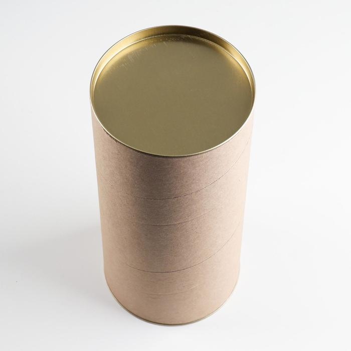 Тубус 120х260 мм (240 мм внутренняя высота),плотный картон, металлическая крышка Тубус 120х260 мм (240 мм внутренняя высота),плотный картон, металлическая крышка