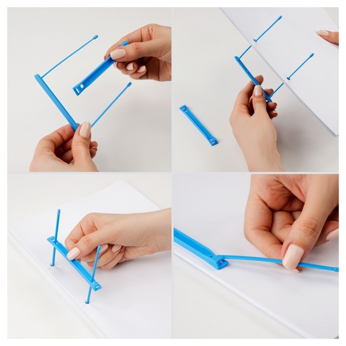 Набор механизмов для скоросшивания СТАММ, пластик, 25 шт., синие Набор механизмов для скоросшивания СТАММ, пластик, 25 шт., синие