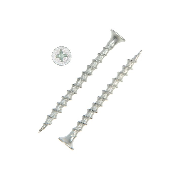 Саморез 3,8х51, потай, крупная резьба,шлиц PH, белый цинк, 6,5 кг Саморез 3,8х51, потай, крупная резьба,шлиц PH, белый цинк, 6,5 кг