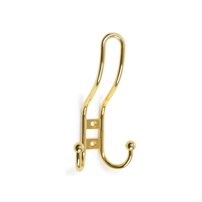 Крючок мебельный ТУНДРА TKT002 LIGHT, трехрожковый, золото Крючок мебельный ТУНДРА TKT002 LIGHT, трехрожковый, золото