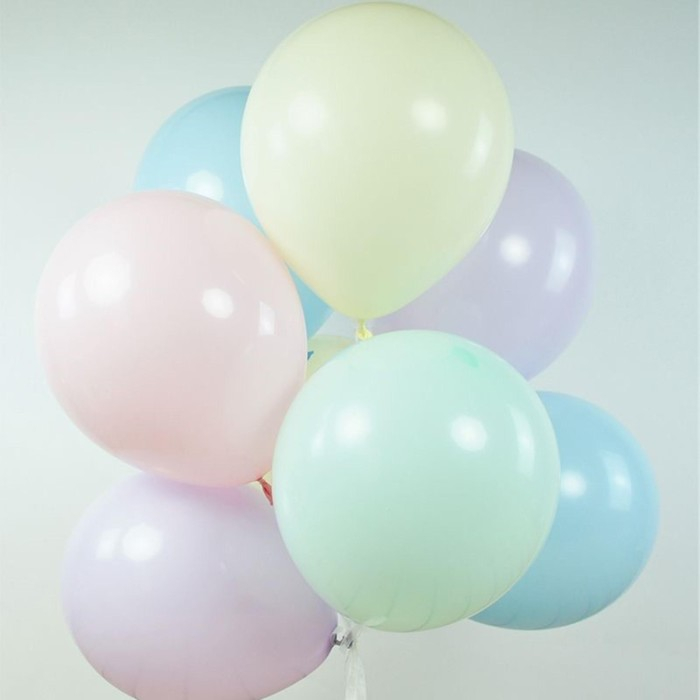 Шар латексный 12 Шар латексный 12", пастель, макаронс, набор 100 шт., МИКС